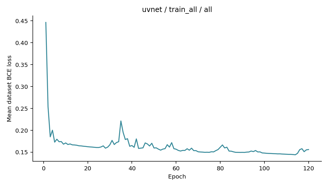 Recorded optimizer loss: uvnet / train_all / all.